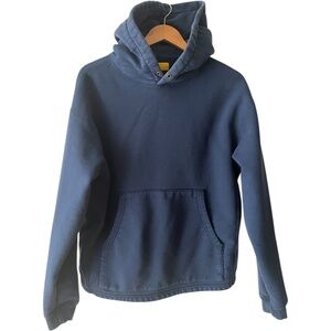 Yellow The Label Co Royal Blue Cotton French Terry Hoodie Size Large